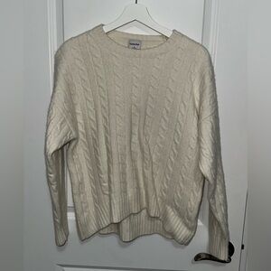 Aritzia Cable Knit Sweater - Cream